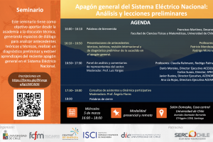 Invitación Al Seminario «Apagón General Del Sistema Eléctrico Nacional:  Análisis Y Lecciones Preliminares.